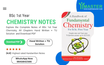 BSc 1st Year Chemistry Notes Pdf Download - Handwritten + TU Solution